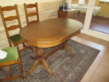 Lajos-Fülöp tölgyfa bútor LFT-160 étkezőasztal